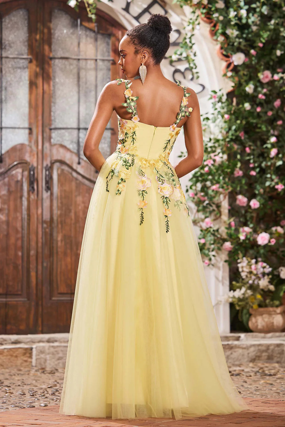 Exquisite A-Line Sweetheart Neckline Sleeveless Floral Applique Tulle Long Discount Party Dress Hot Sale Prom Dresses